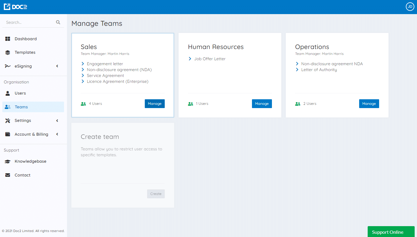 Team management released for growing businesses - Doc2