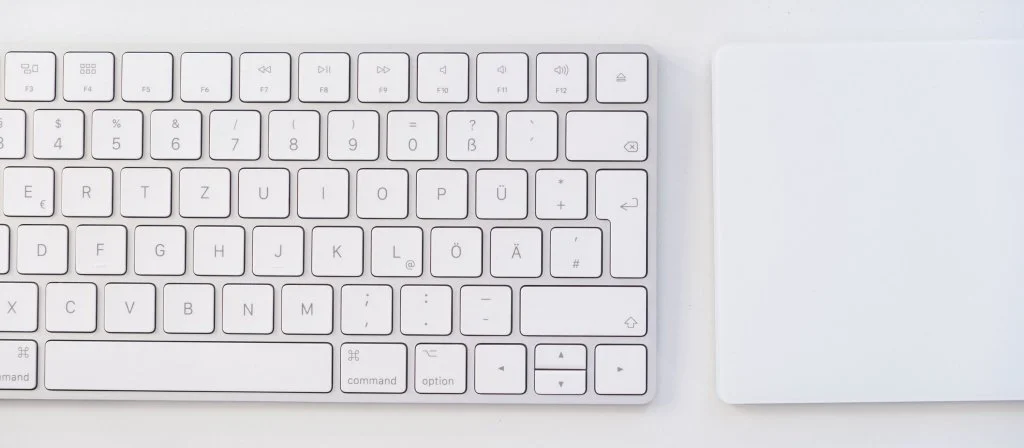 Keyboard showing potential word shortcuts, tips and tricks.