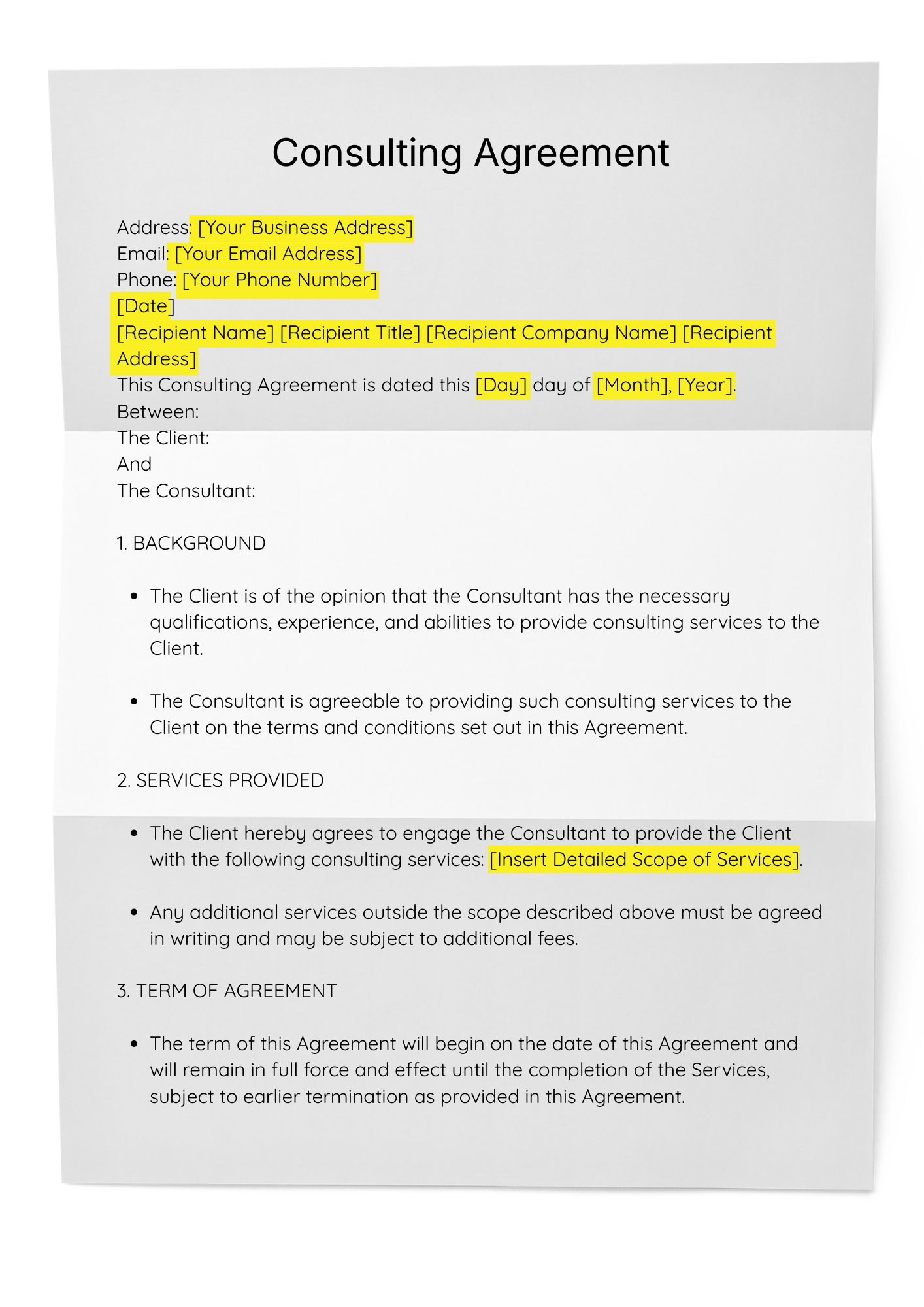 Consulting Agreement