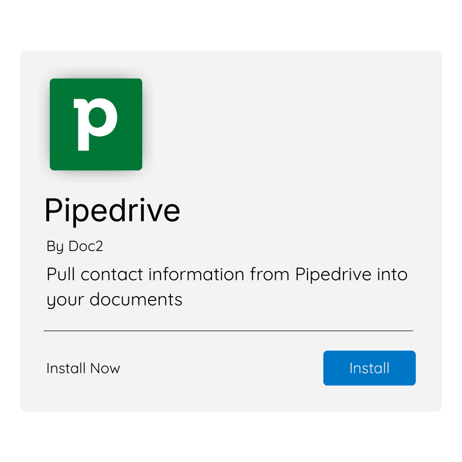 Pipedrive Integration - Doc2
